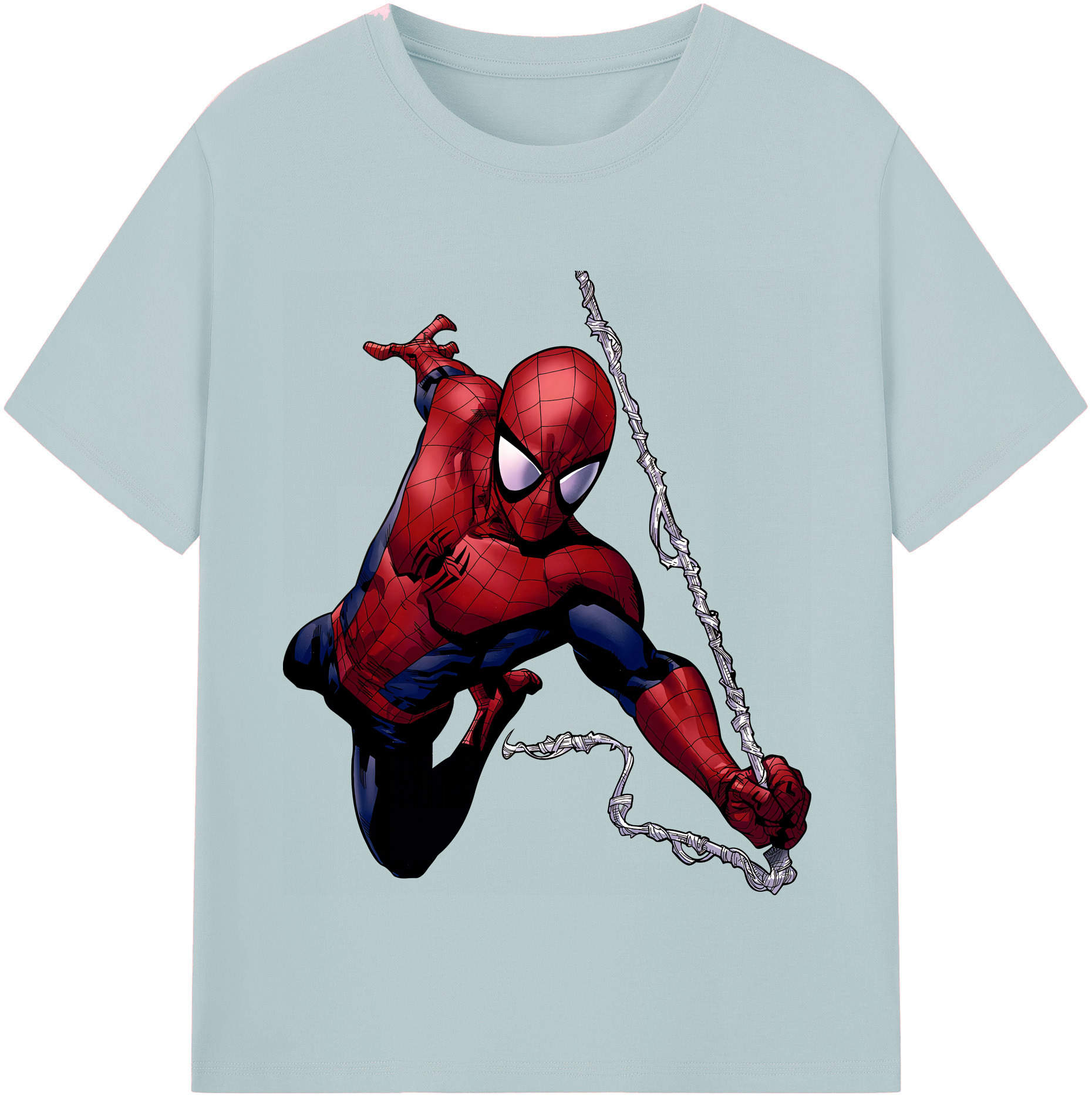 （画像用） Spider Man スパイダーマン 綿100％半袖Tシャツ（フロントプリント）